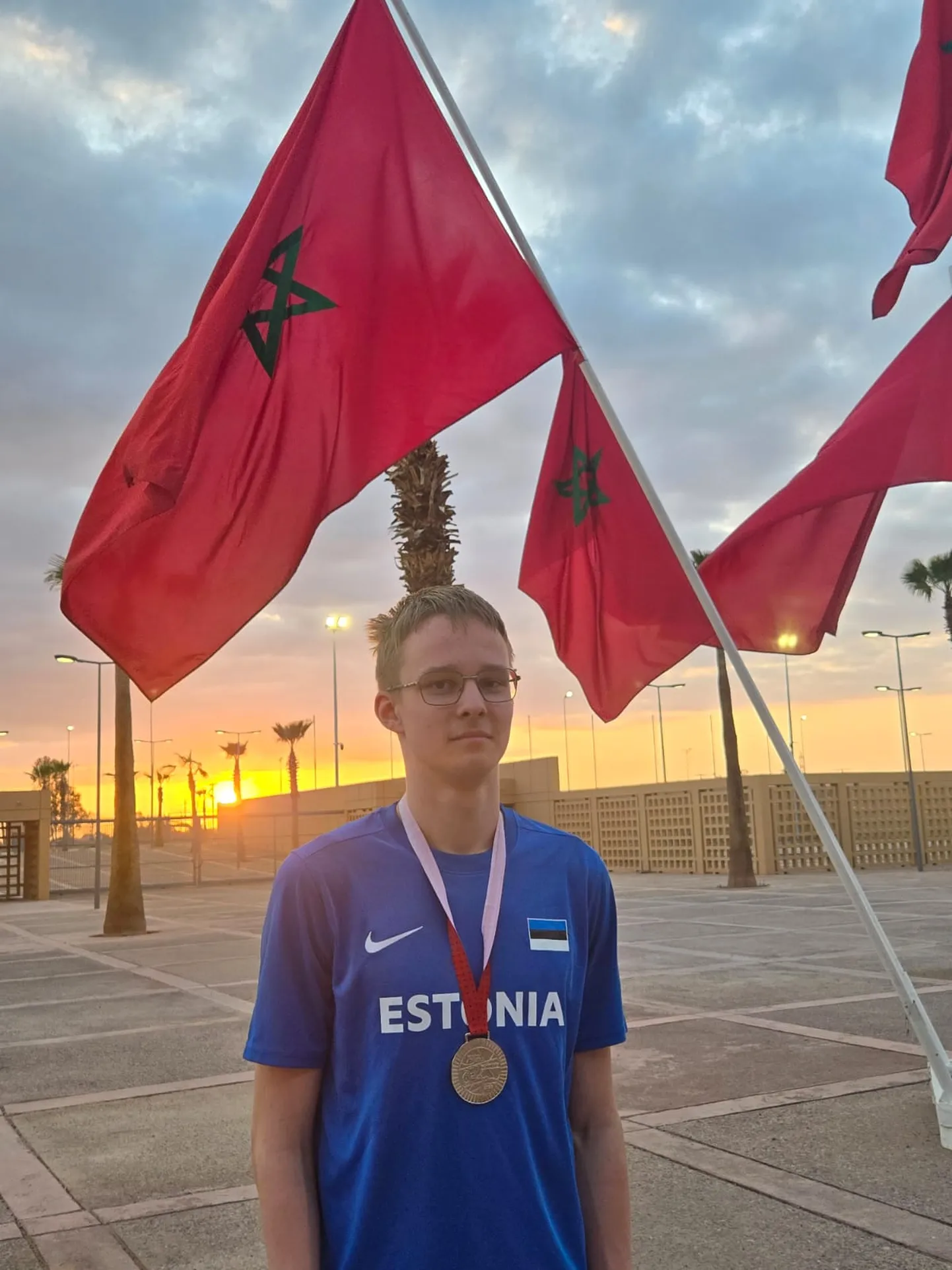 OSKAR KOBIN Marokos Marrakechi GP-l saadud hõbemedaliga.