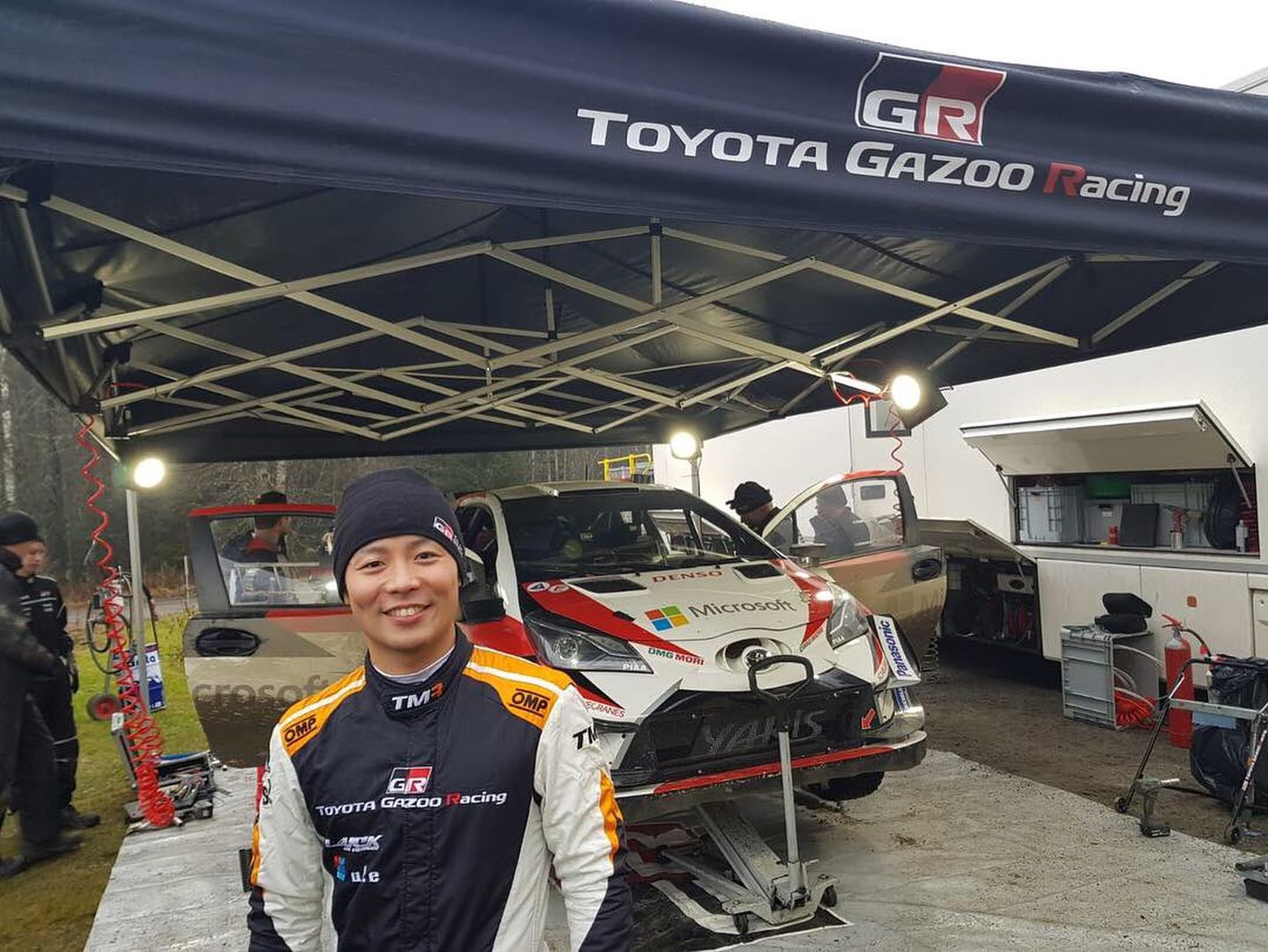 Takamoto Katsuta sai sügisel Toyota Yaris WRCd testida.