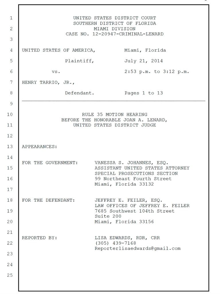 USA Miami kohtudokument, mis kinnitab, et Proud Boys juht Enrique Tarrio teeb FBIga koostööd