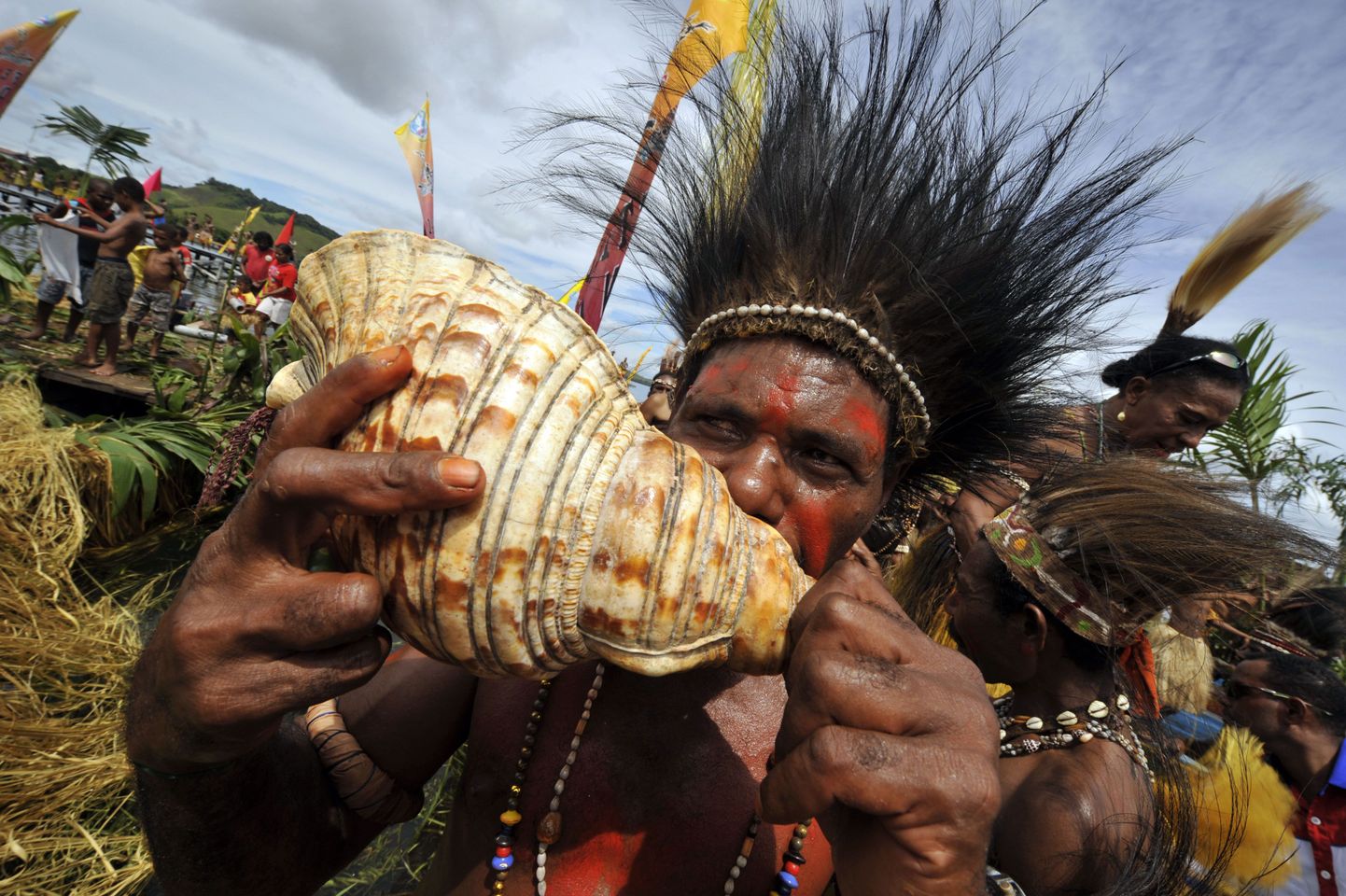 Paapua Uus-Guinea hõimu liige