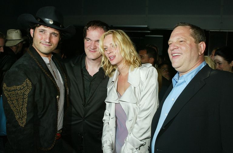Muusik Robert Rodriguez, Quentin Tarantino, Uma Thurman ja Harvey Weinstein