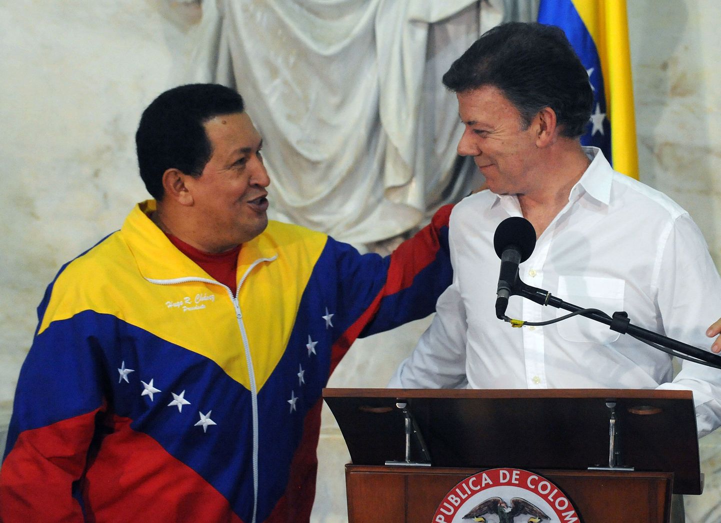 Venezuela ja Colombia riigipead sõbralikke suhteid taastamas