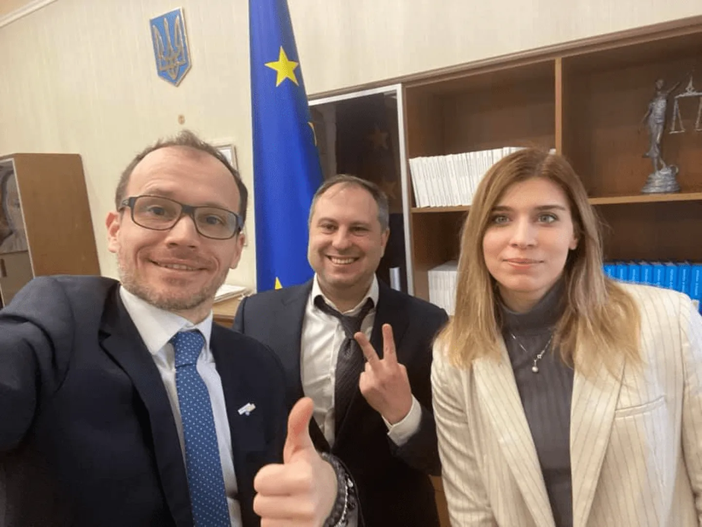 Ukraina ametnikud reageerimas Euroopa Inimõiguste Kohtu esialgsele otsusele.