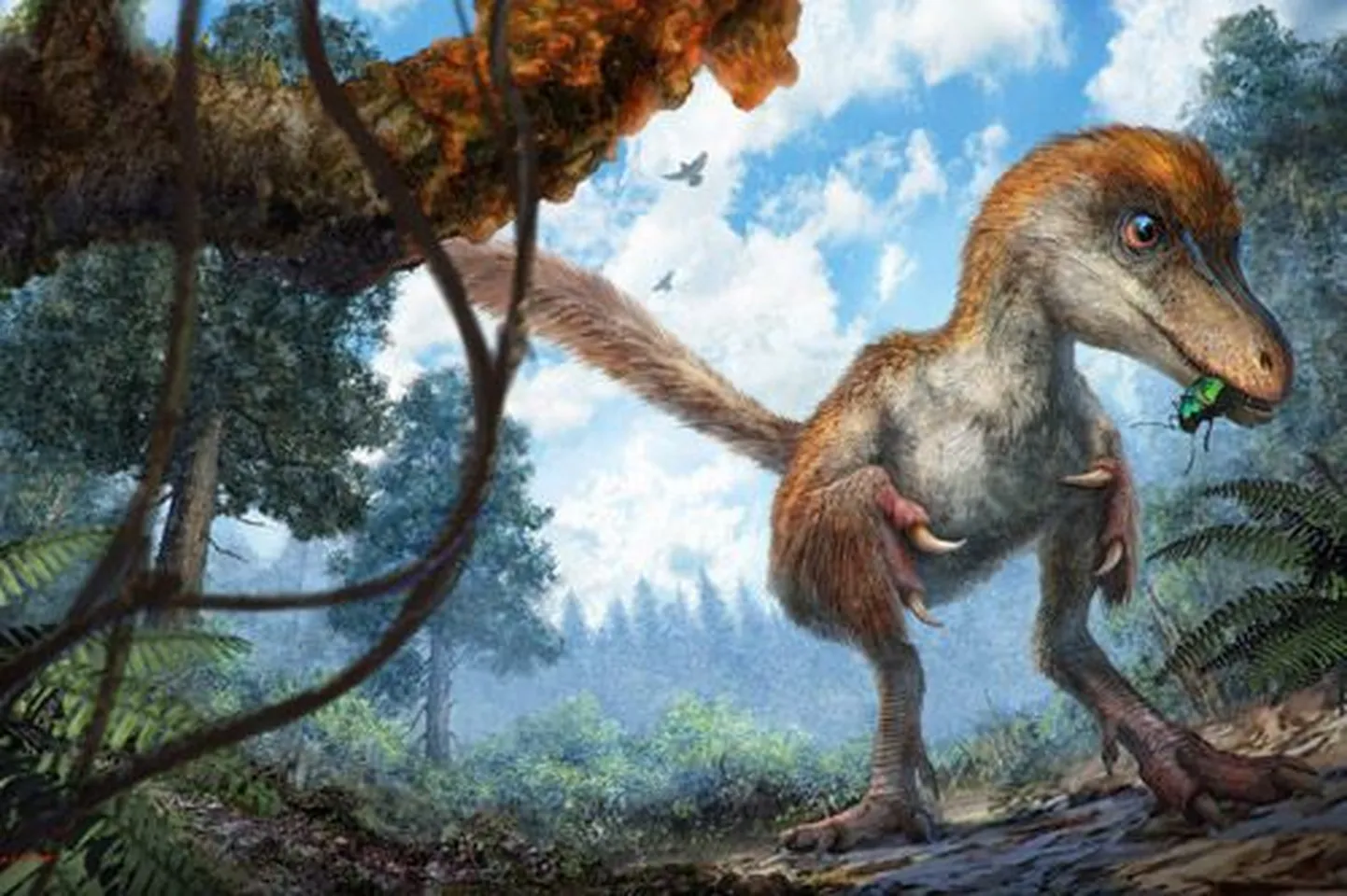 Suleline dinosaurus kunstniku kujutluses.
