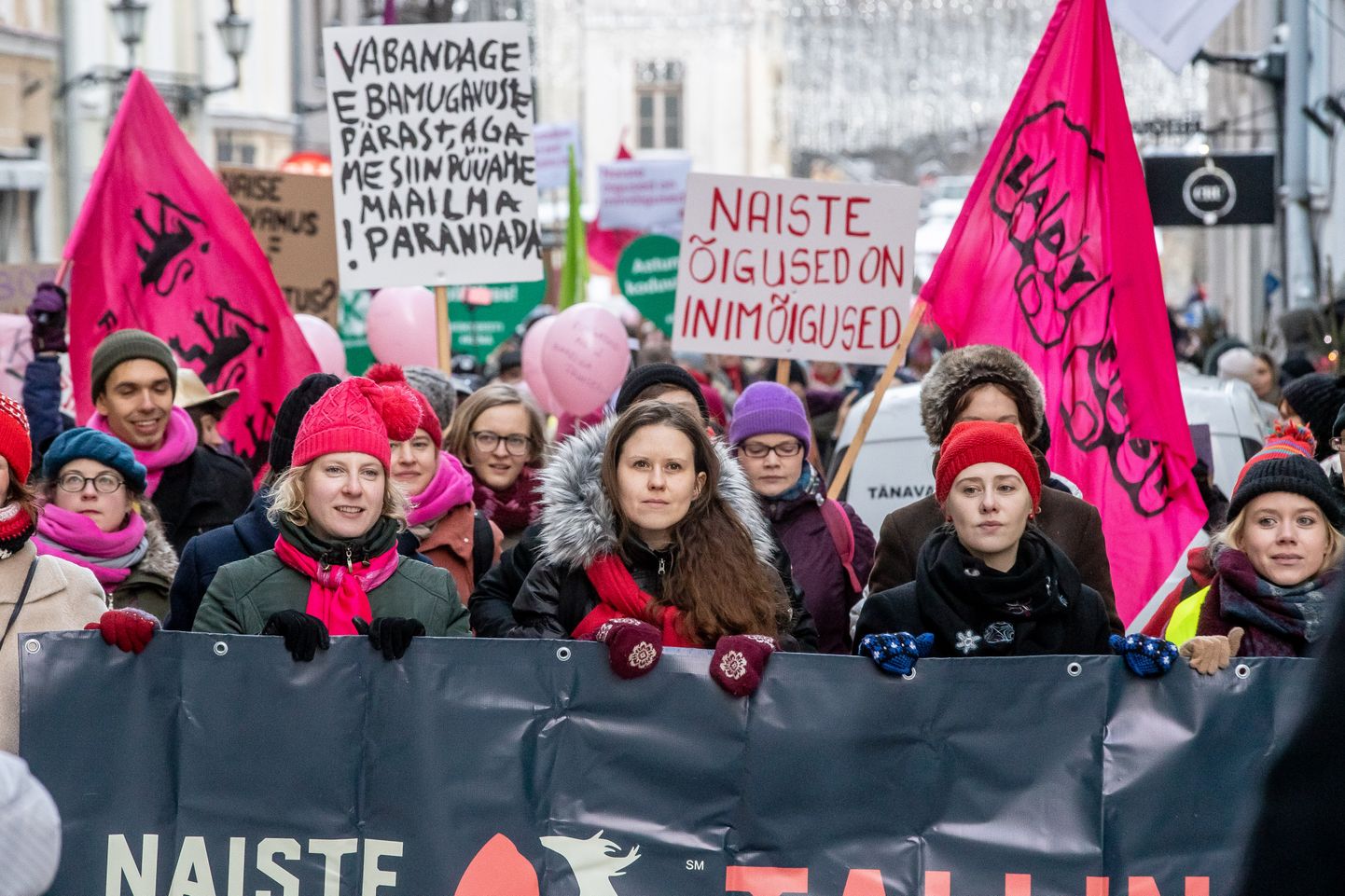 Женский марш в Таллинне.