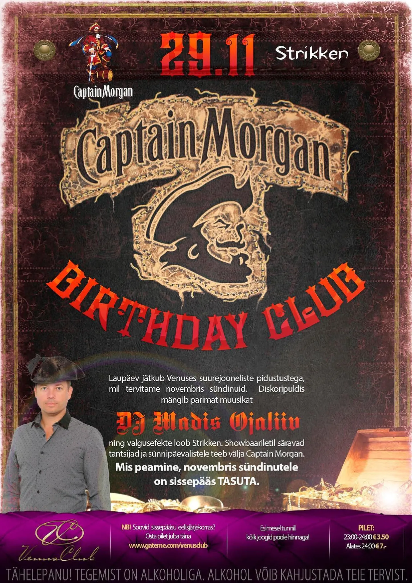CAPTAIN MORGAN ESITLEB: BIRTHDAY CLUB
