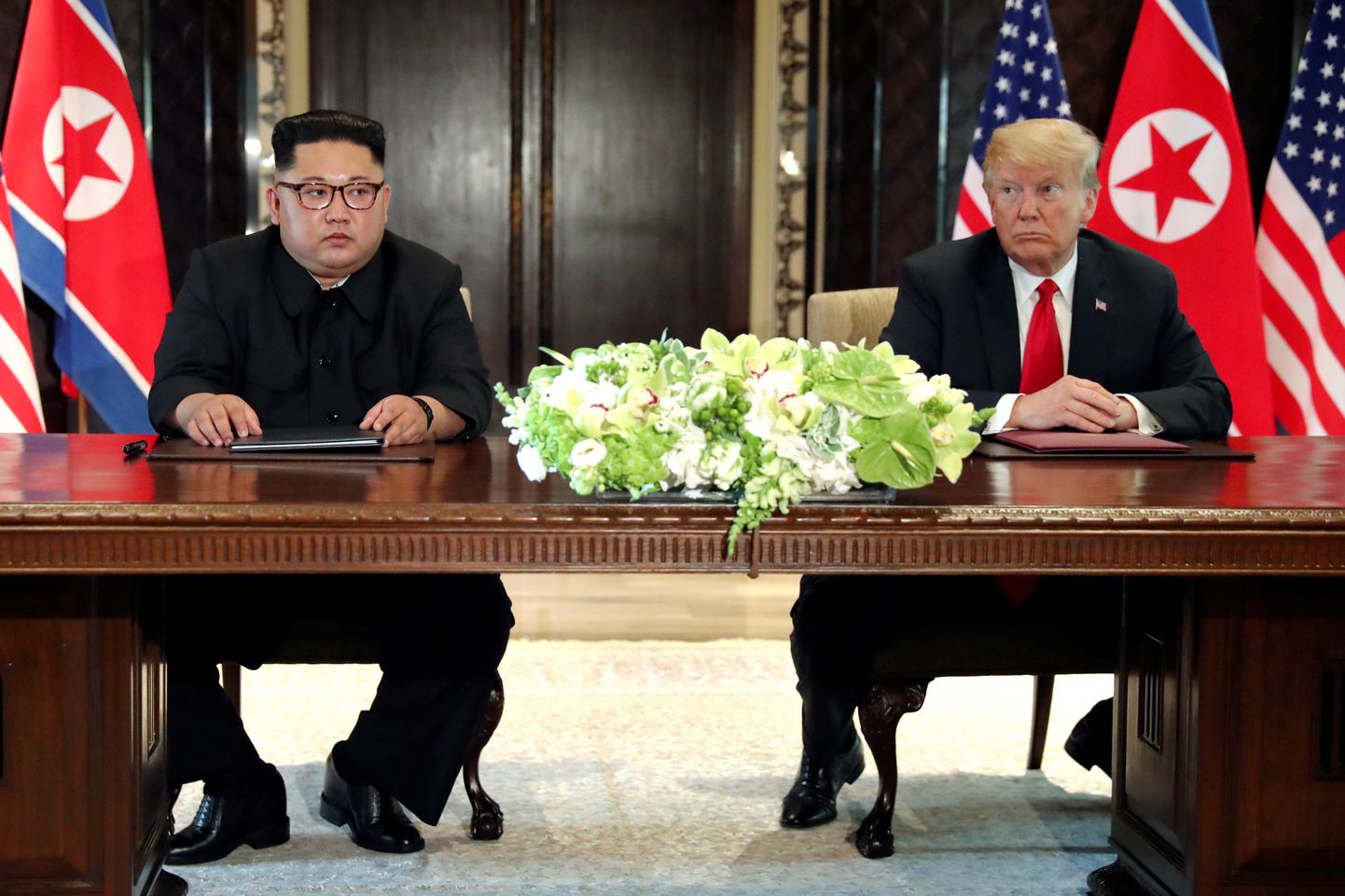USA president Donald Trump ja Põhja-Korea liider Kim Jong-un kohtusid 2018. aasta juunis Singapuris
