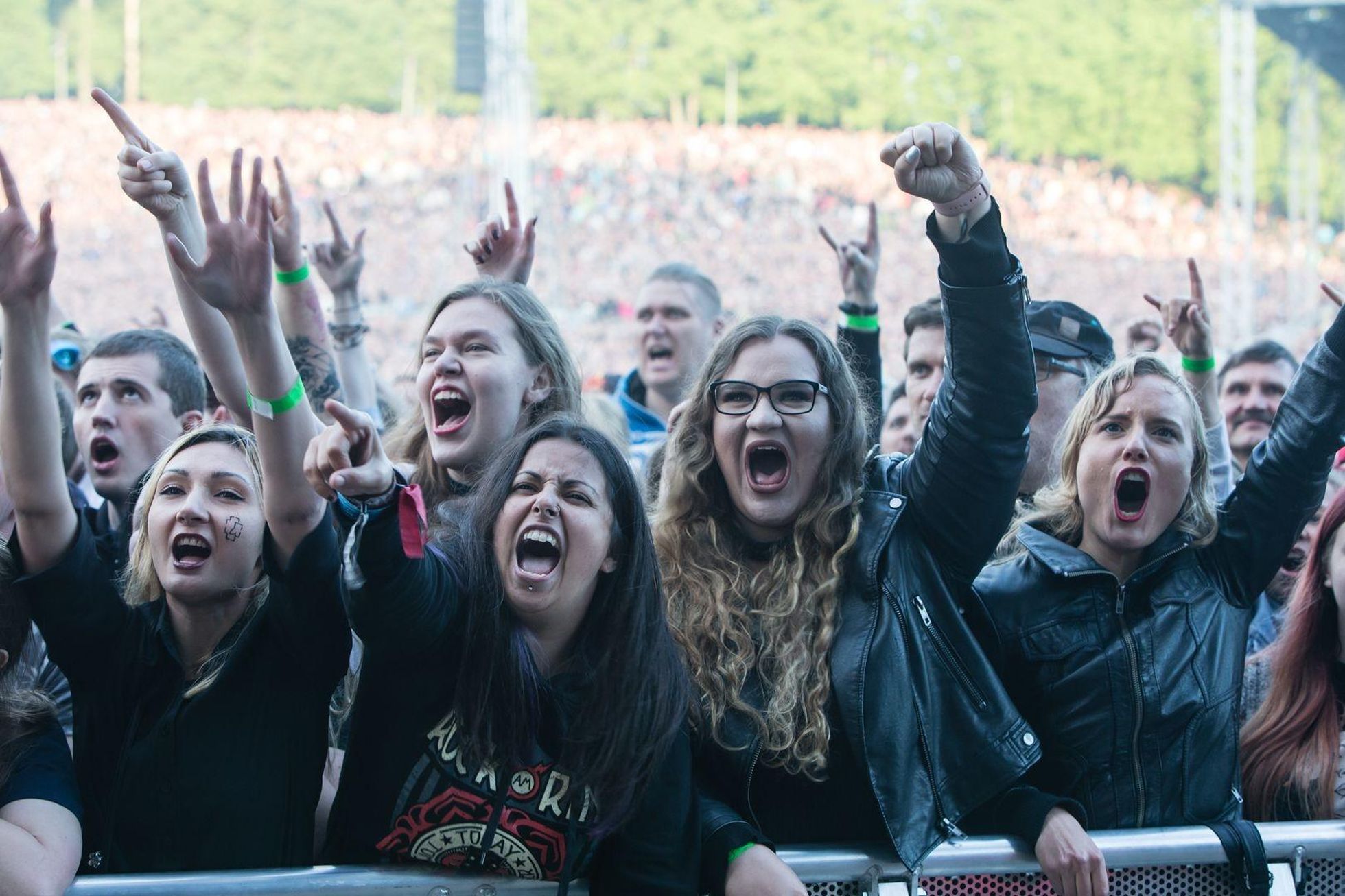 Концерт группы Rammstein на Таллиннском певческом поле в 2017 году.