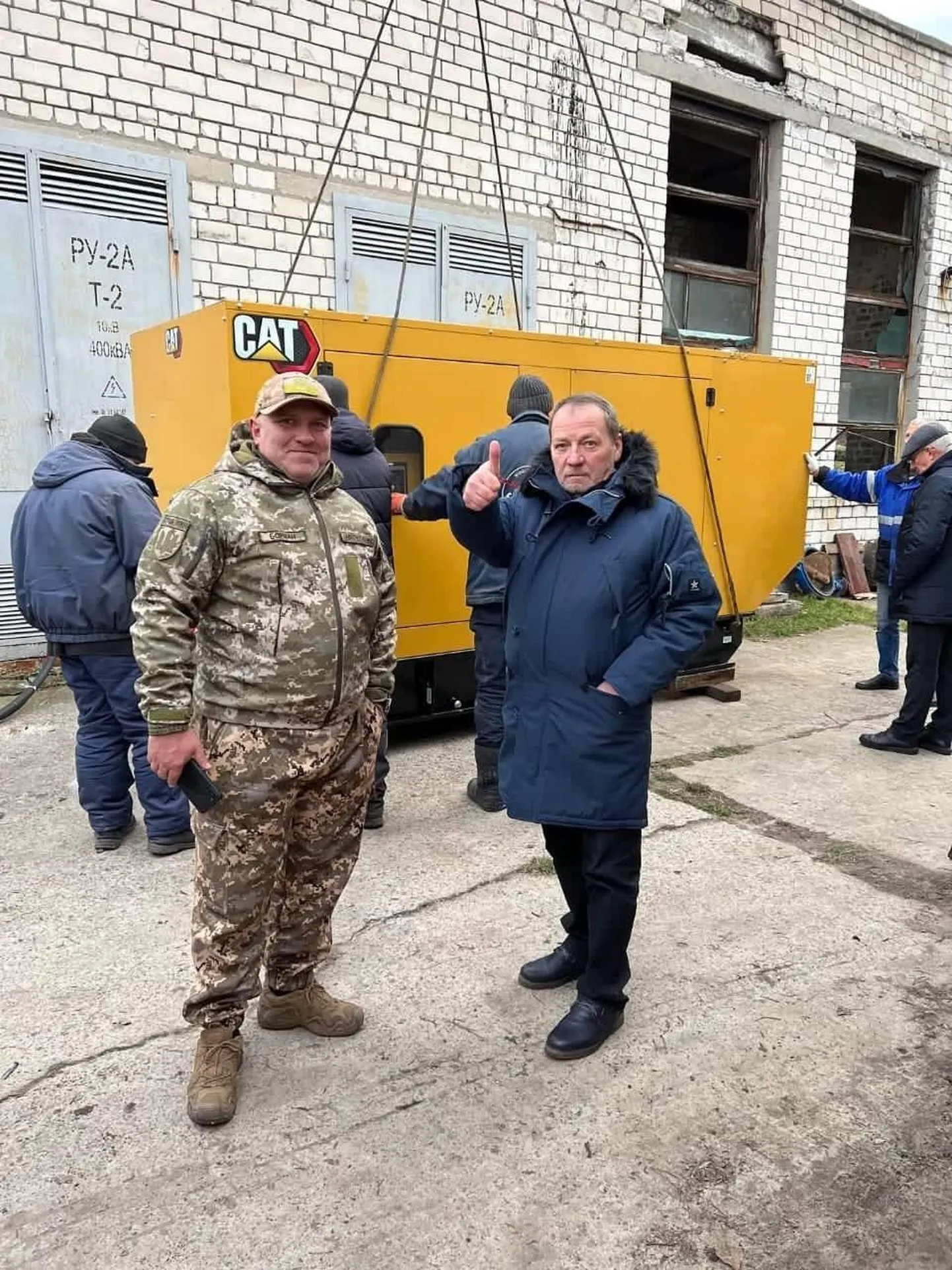 Generaatori viimine Ukrainasse. Foto on illustreeriv