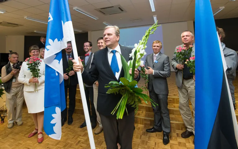 Kõik kaunis veel ees: Vabaerakonna asutamiskoosolekul 20. septembril 2014 valiti erakonna esimeheks Andres Herkel.