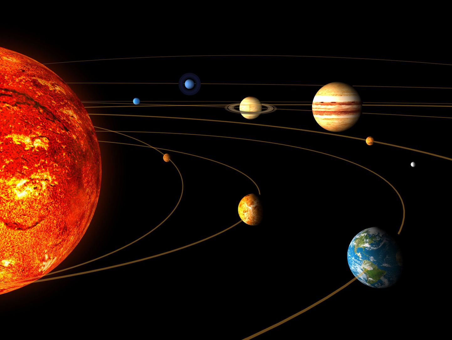 Põhjapoolkera taevas on rivis Veenus, Saturn ja Marss