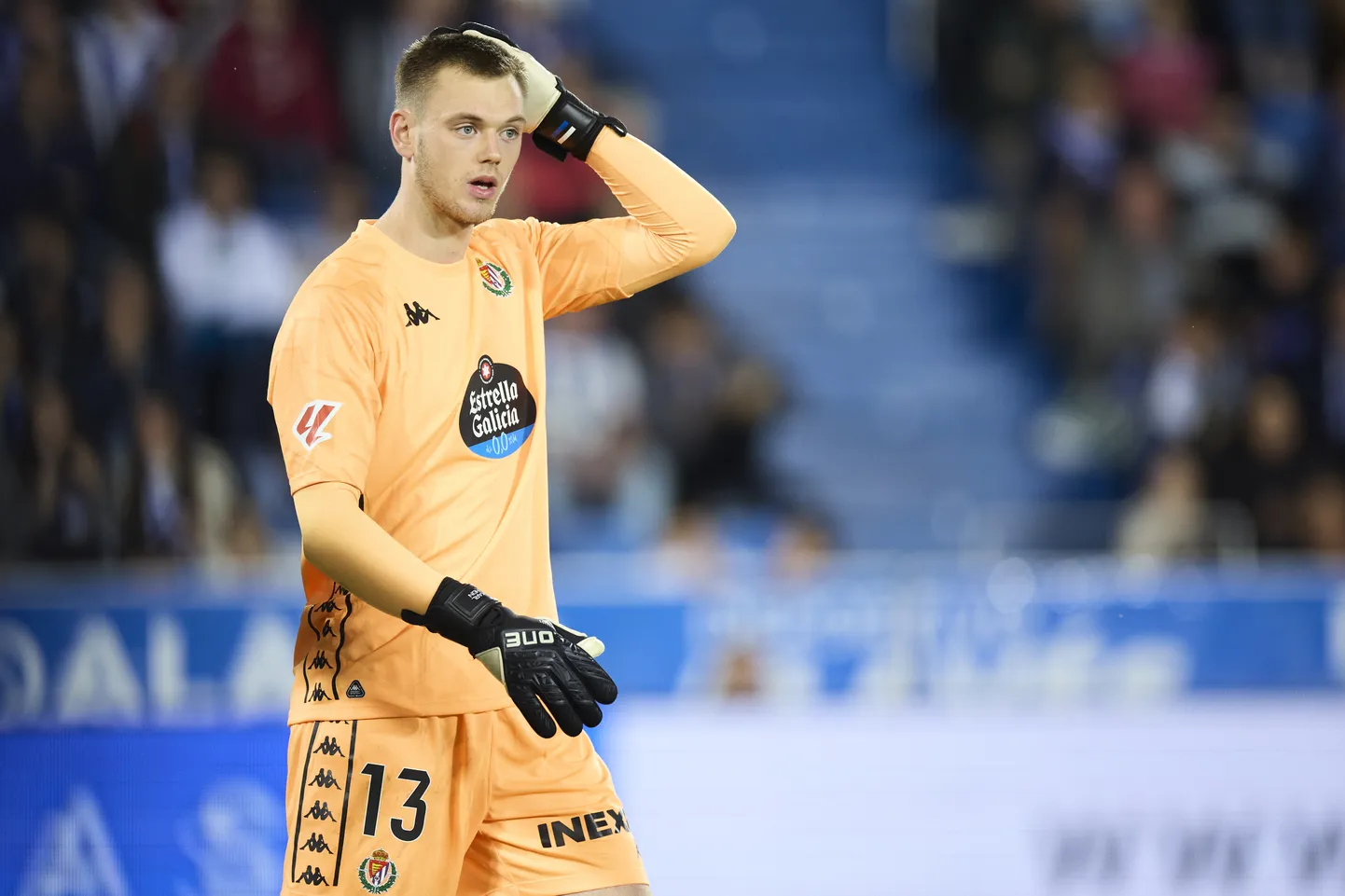Eesti jalgpallikoondise ja Valladolidi väravavaht Karl Jakob Hein.