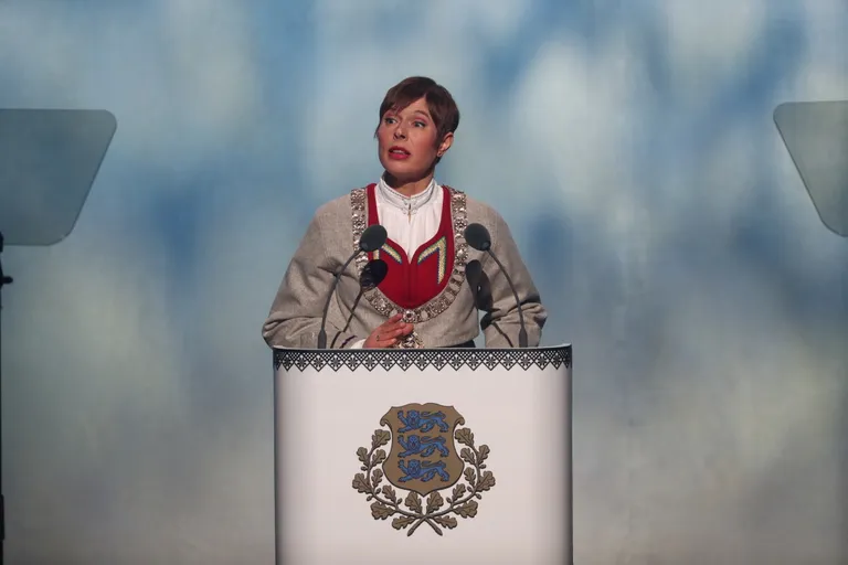 President Kersti Kaljulaid Paide kontserdimajas.