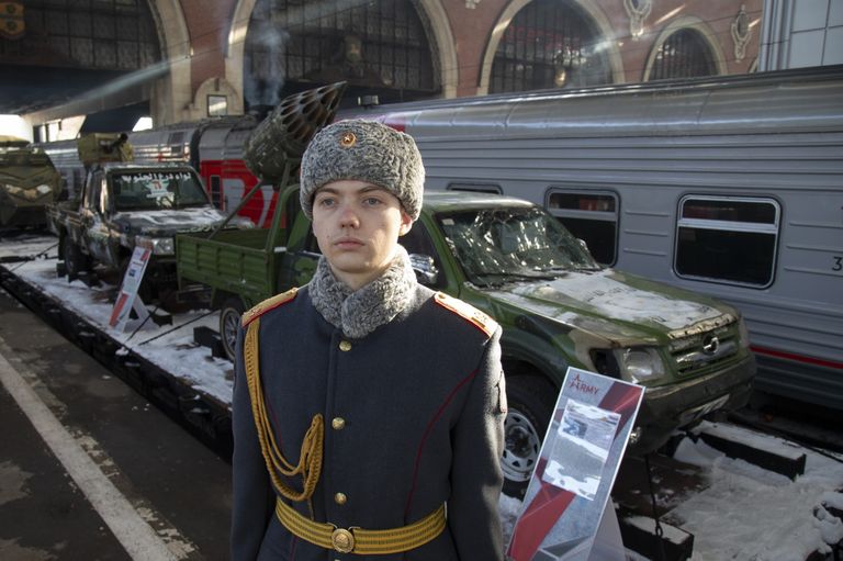 Krievijas "aģitvilciens" Vladivostokā. 2019.gada 23.februāris