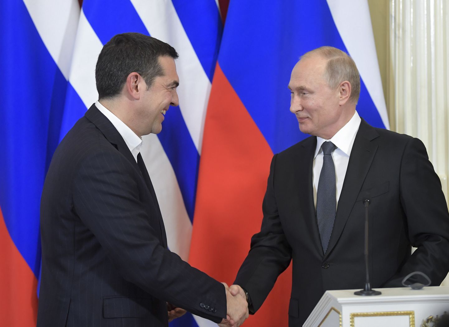 Kreeka peaminister Alexis Tsipras ja Venemaa president Vladimir Putin
