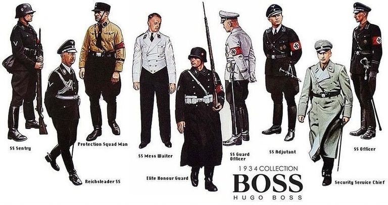  “Hugo Boss” ražotās nacistu formas