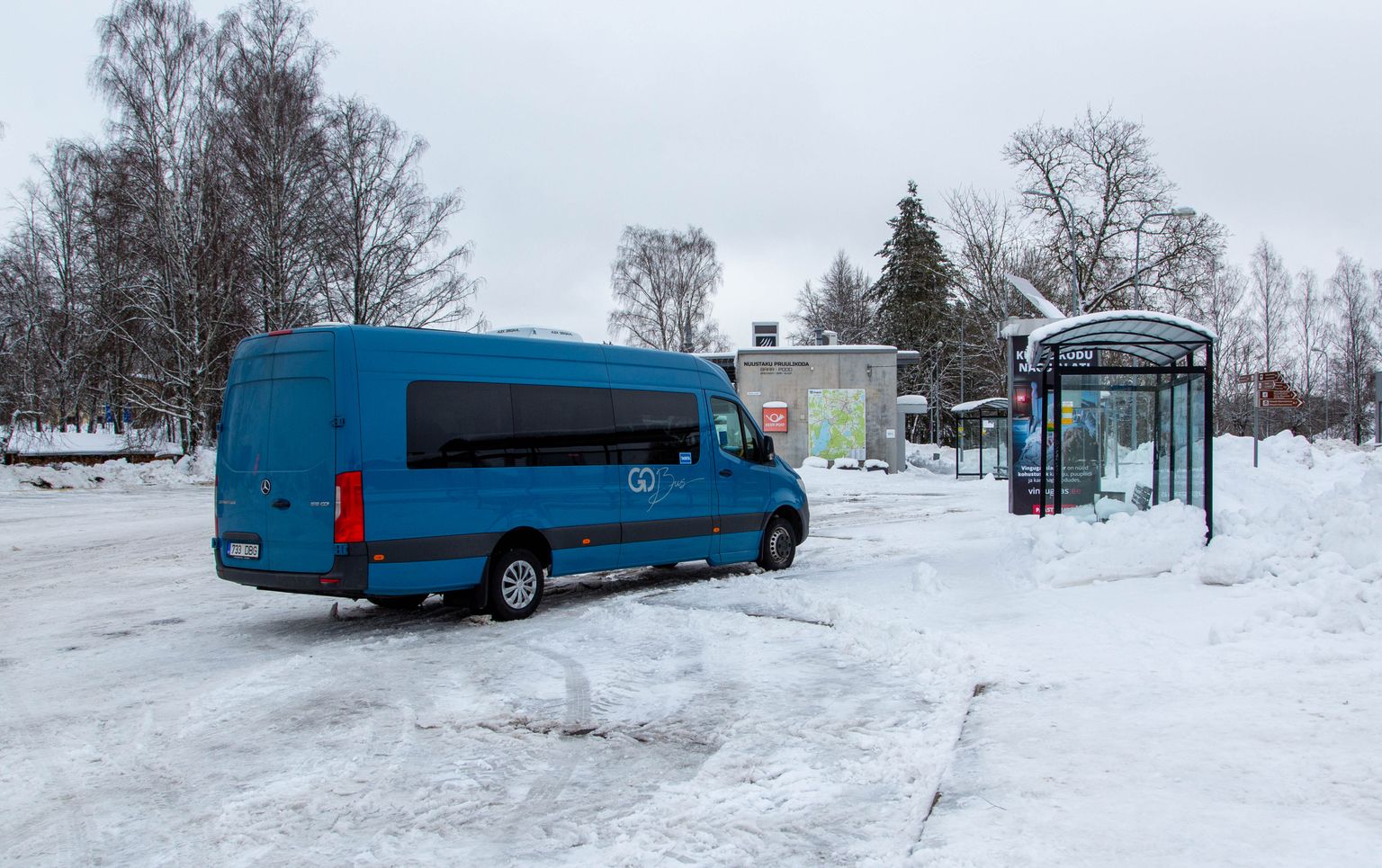 GoBusi buss tänavu veebruaris Otepääl.