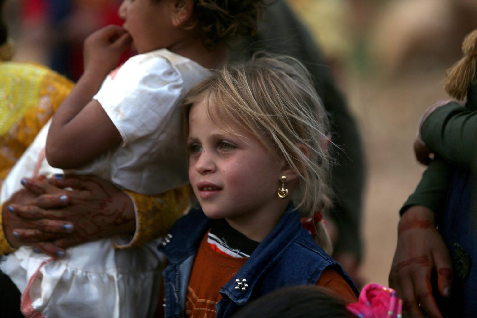 Lapsed Süüria loodeosas Idlibi provintsis Sarmada lähistel asuvas sisepagulaste laagris.