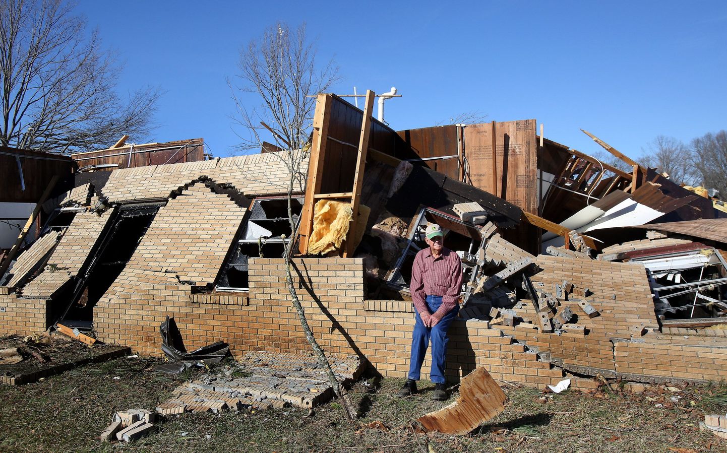 Tormis hävinenud hoone Mississippi osariigis Ashlandis.