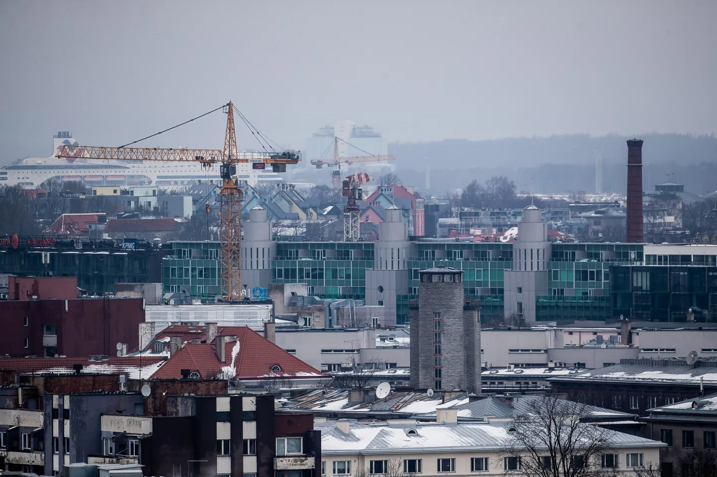 Tallinna kesklinn. Pilt on illustreeriv.
