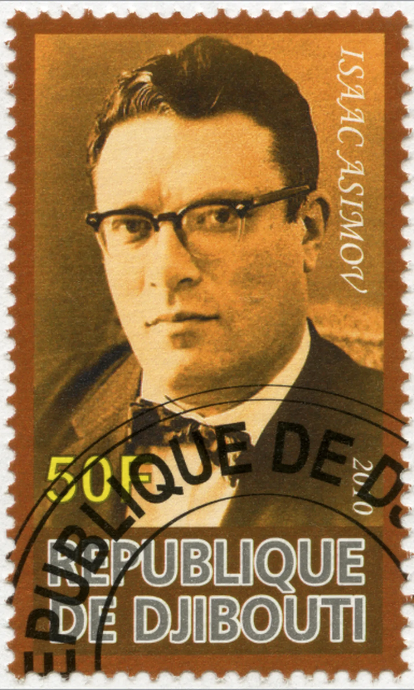 Isaac Asimov (1920-1992) Djibouti Vabariigi margil.