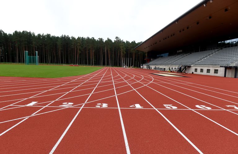 Jāņa Daliņa stadions Valmierā 2021. gadā. 