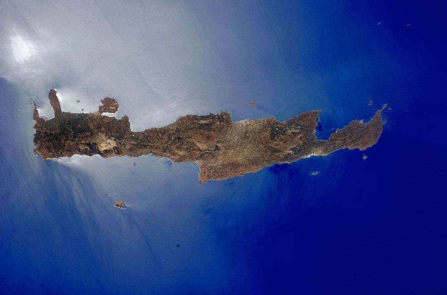 NASA satelliitfoto Kreeta saarest