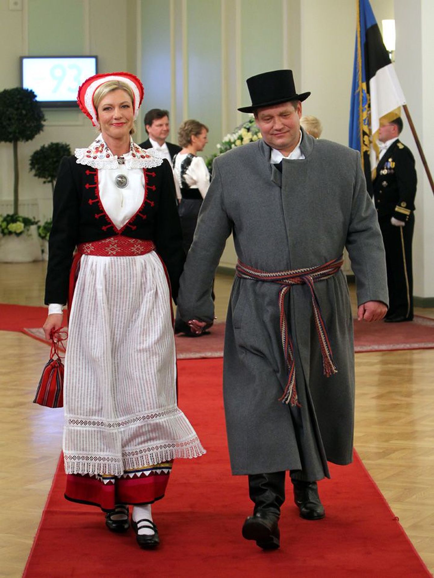 Presidendi vastuvõtt - Europarlamendi saadik Ivari Padar ja Kristel Voltenberg