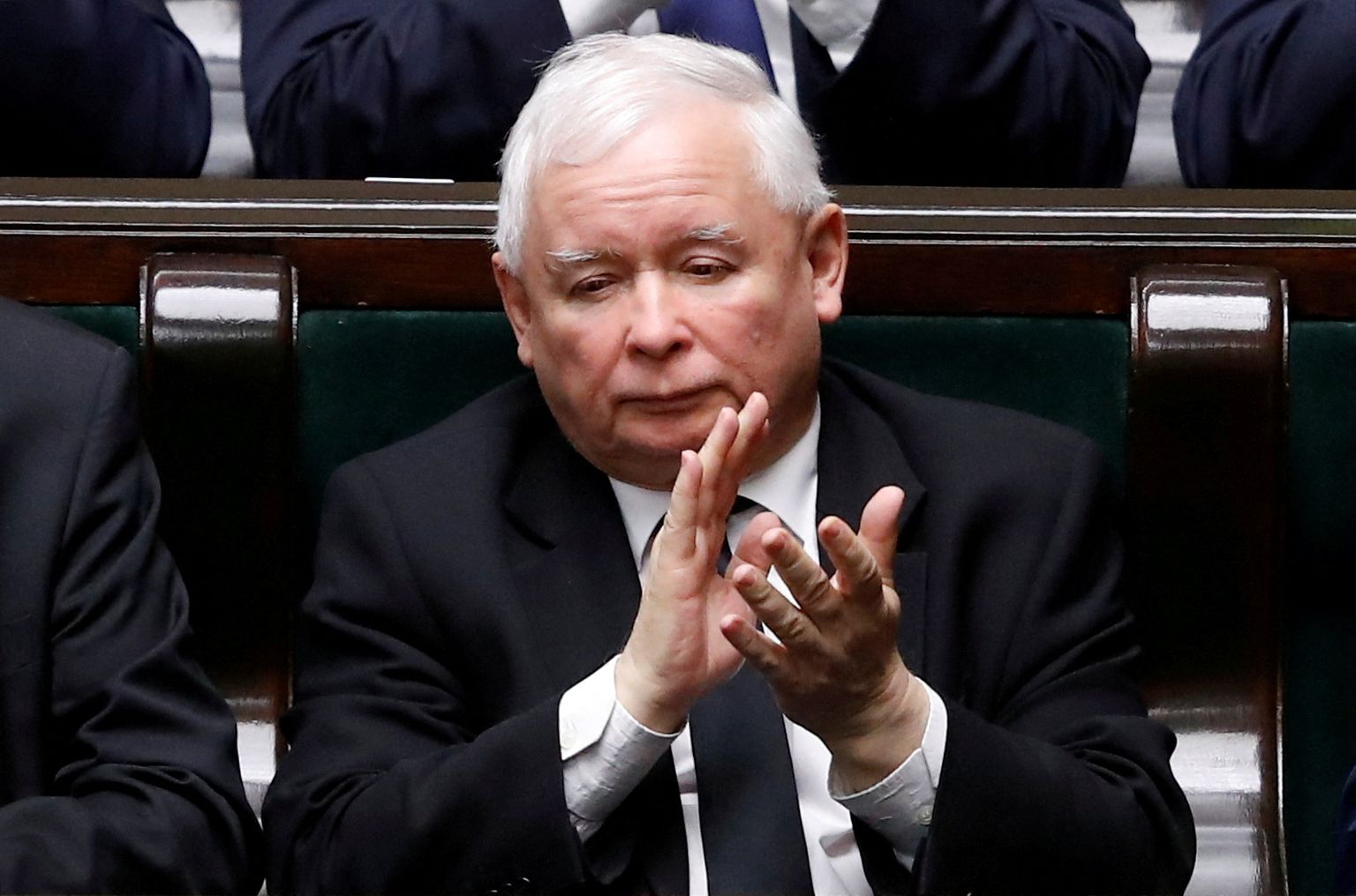 Poola asepeaminister ja võimupartei Seadus ja Õiglus (PiS) esimees Jarosław Kaczyński.