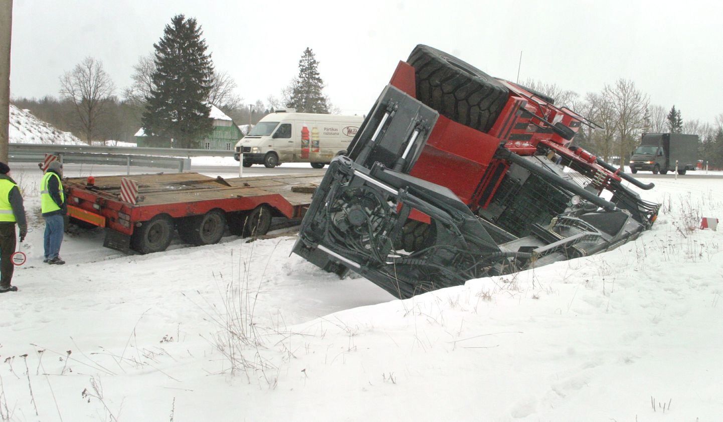 Tänavusel lumerikkal talvel oli liiklusõnnetusi varasemast rohkem.