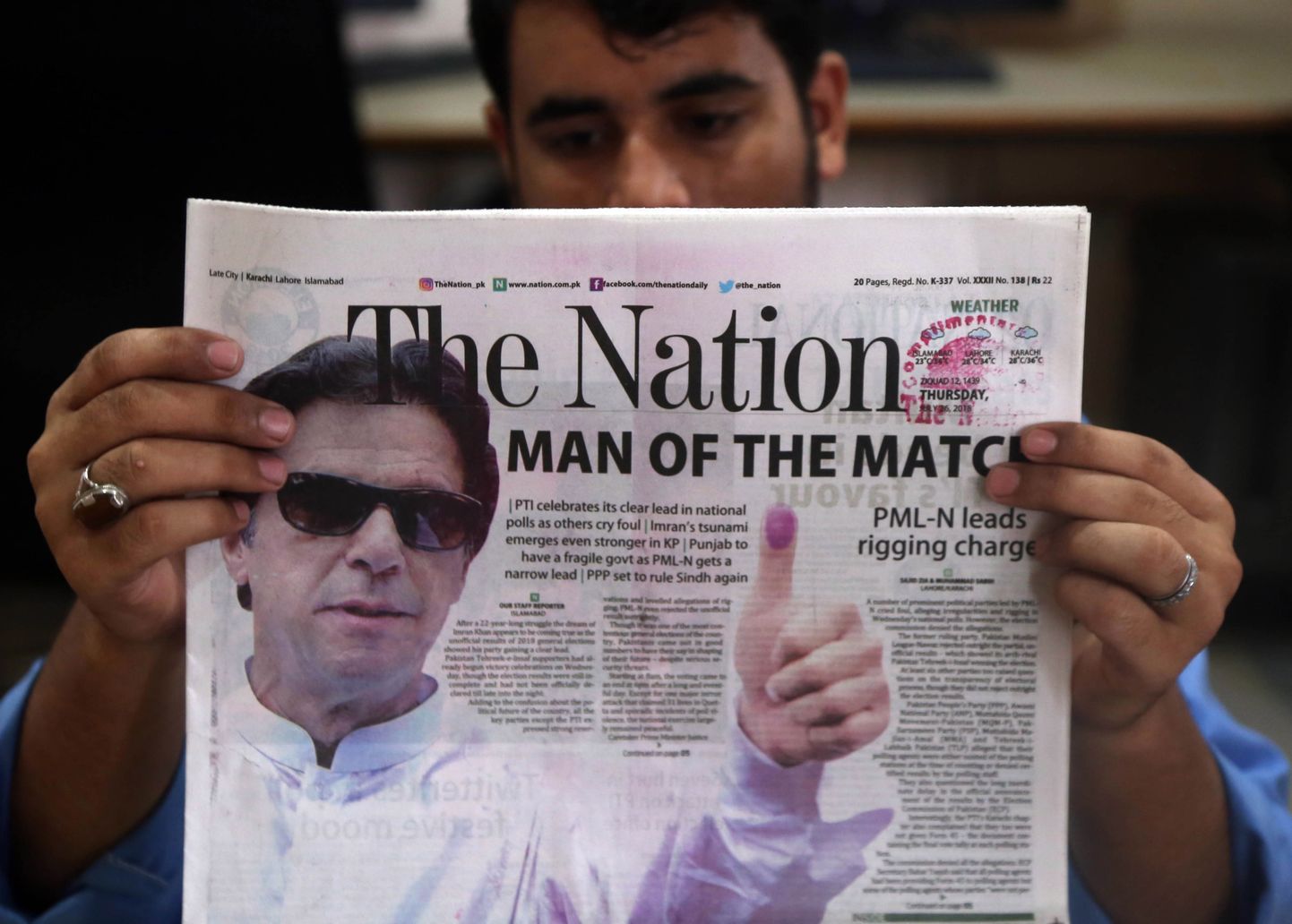 Imran Khani partei võitis Pakistani parlamendivalimised.