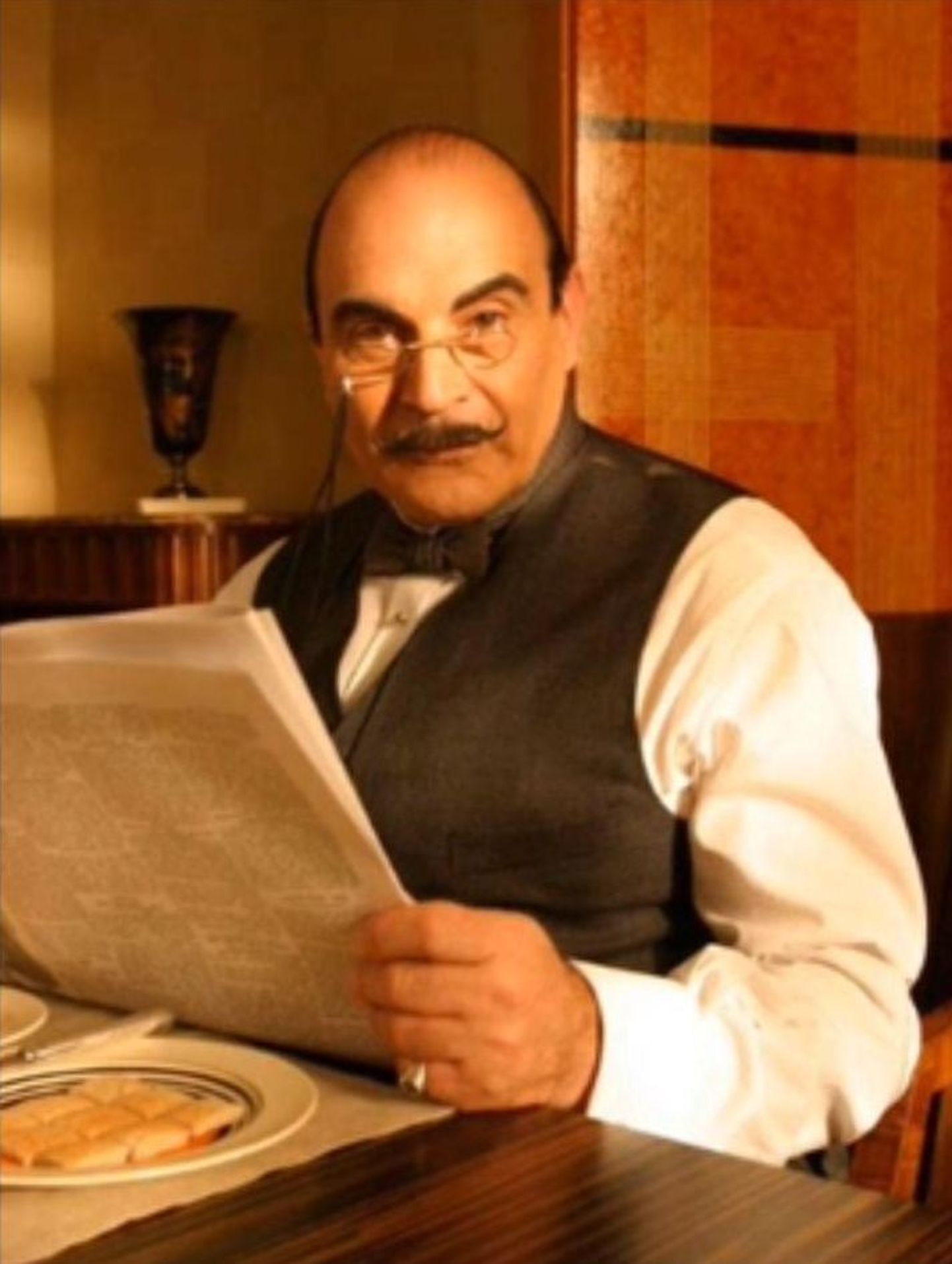 David Suchet Hercule Poirot rollis