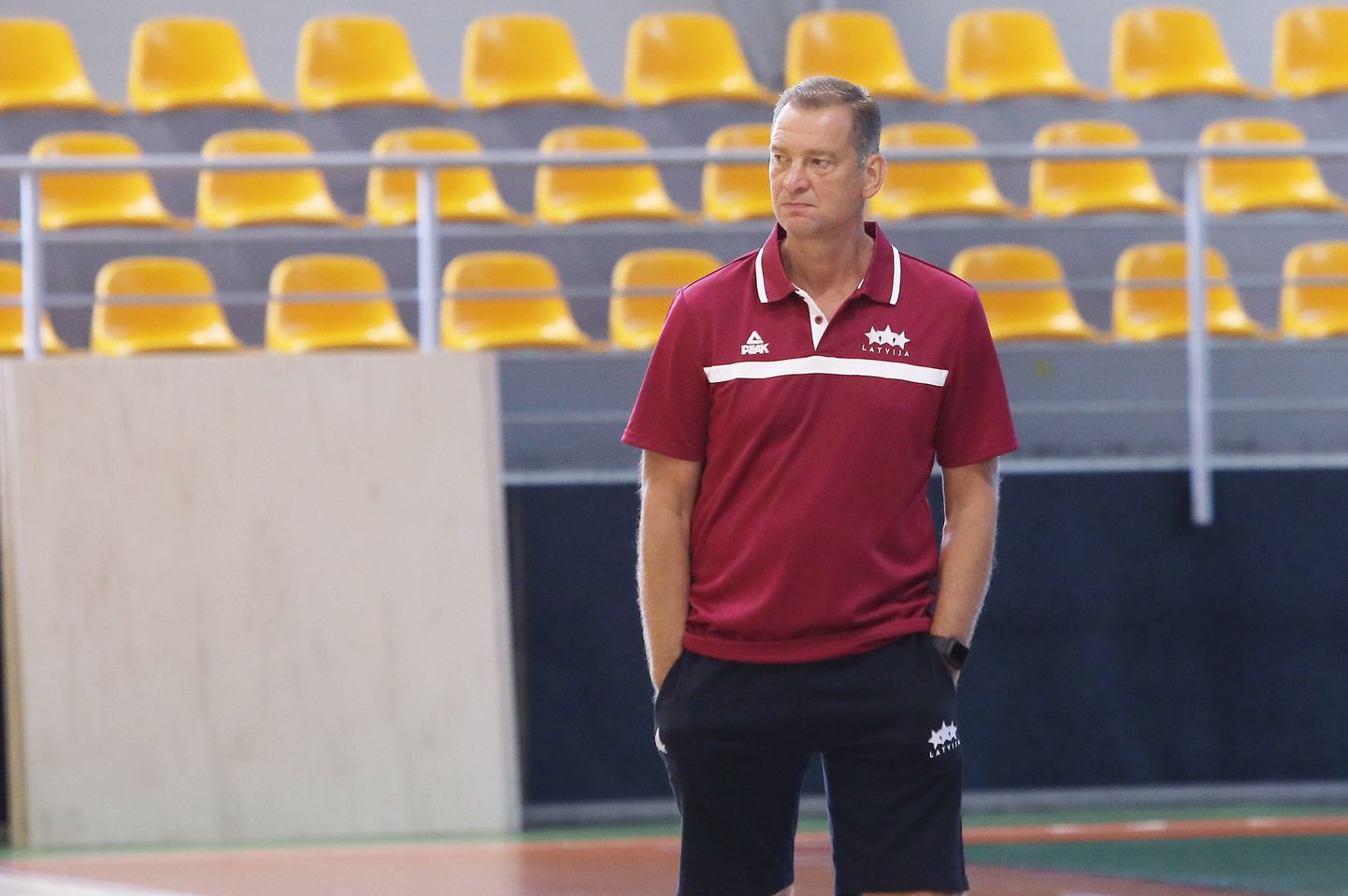 Latvijas sieviešu basketbola izlases galvenais treneris Gundars Vētra.