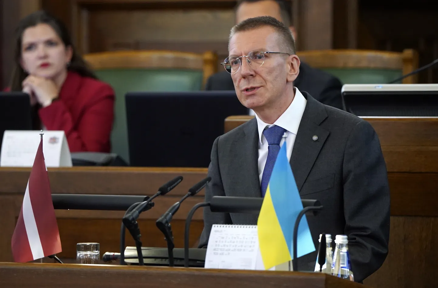 Jaunievēlētais Valsts prezidents Edgars Rinkēvičs