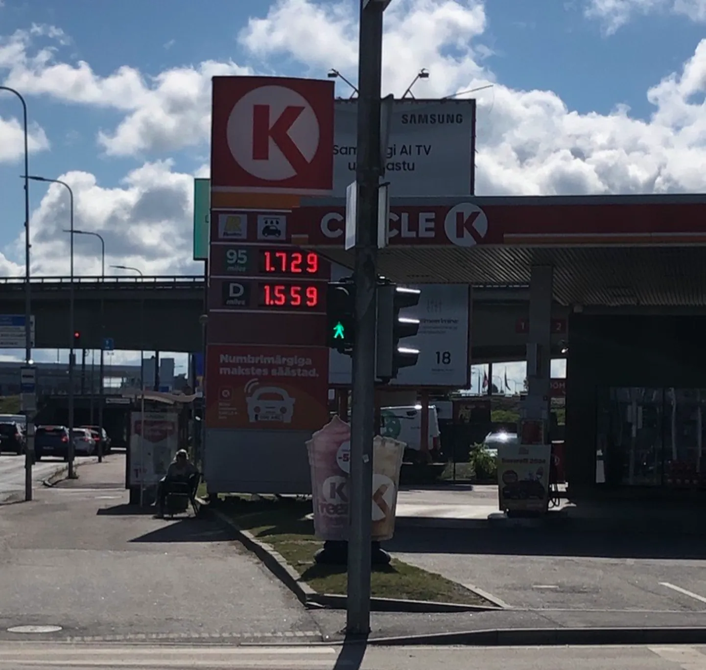 Kütusehinnad kolmapäeva keskpäeval Tallinnas Sikupilli Circle K tanklas.