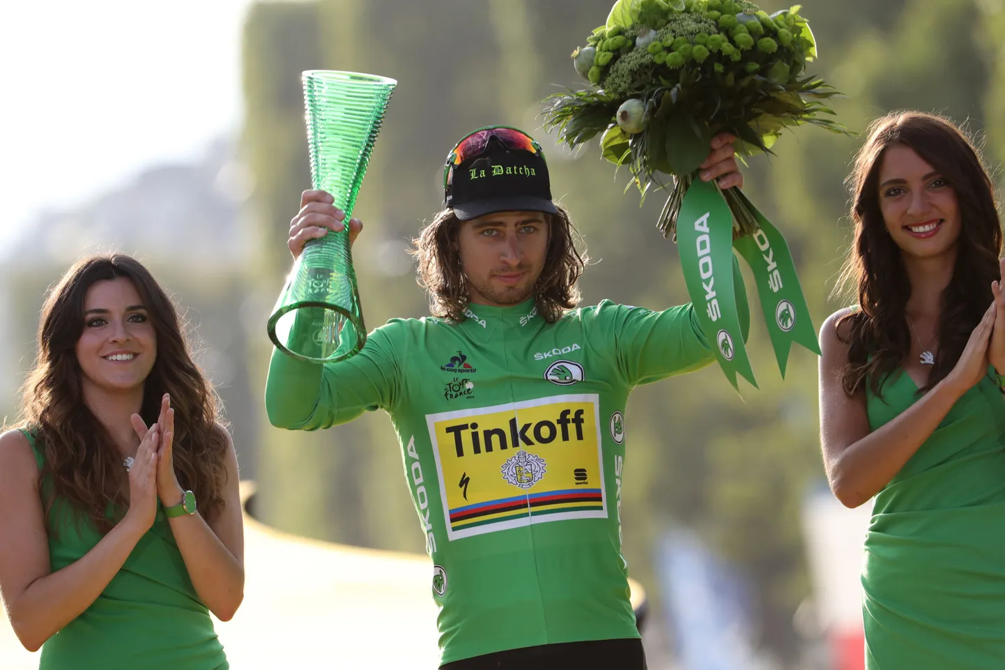 Slovakk Peter Sagan Tour de France'i poodiumil.
