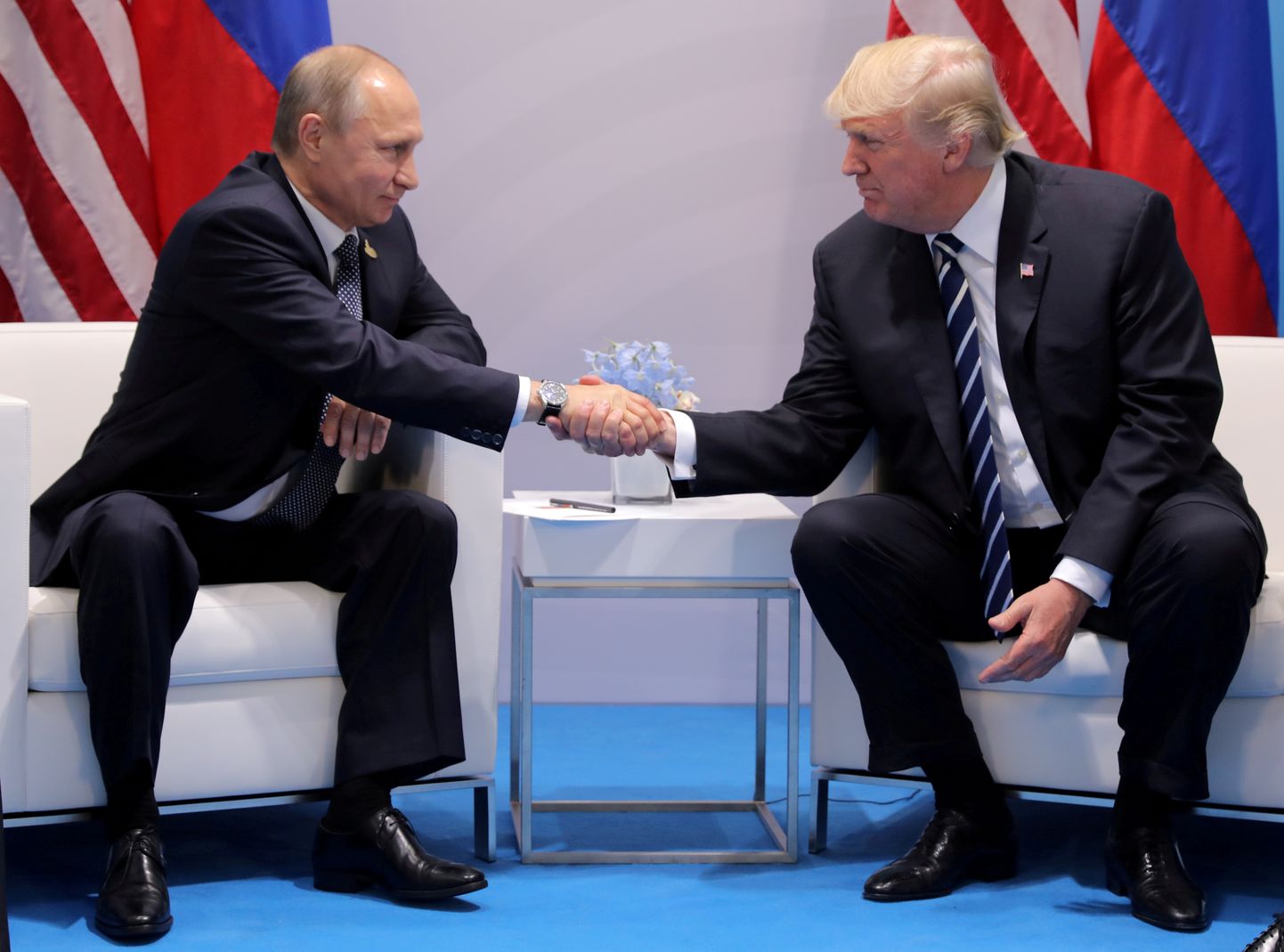 Vladimir Purin ja Donald Trump.