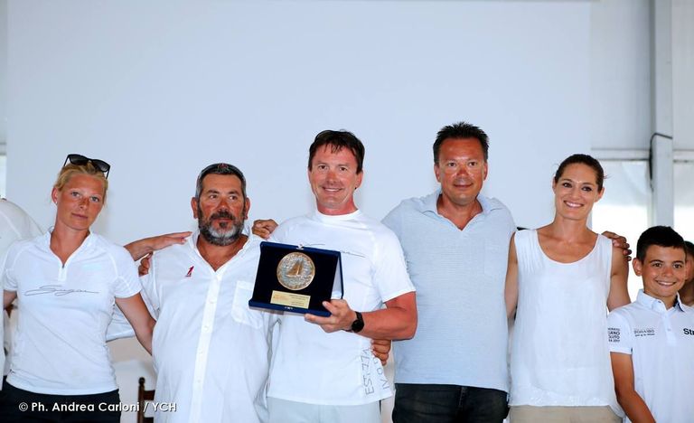 Sugari kapten Ott Kikkas purjetamise ORC klassi Itaalia Meistrivõistluste teise koha auhinnaga Monfalcones, 24.06.2017