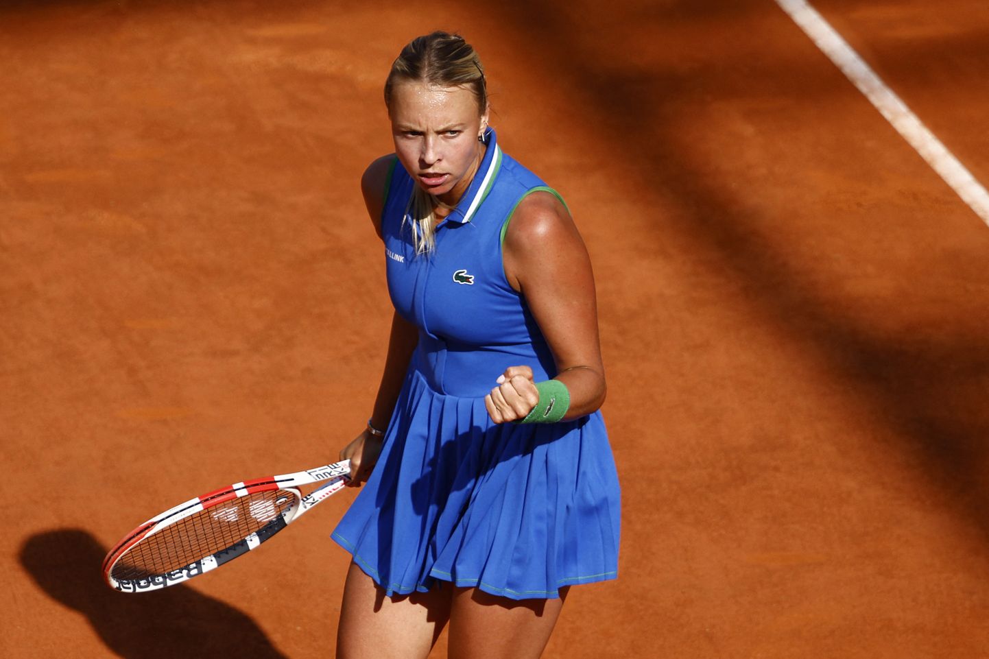 Tennis - Italian Open - Foro Italico, Rome, Italy - May 9, 2023
Estonia's Anett Kontaveit reacts during her round of 128 match against Alycia Parks of the U.S. REUTERS/Guglielmo Mangiapane
