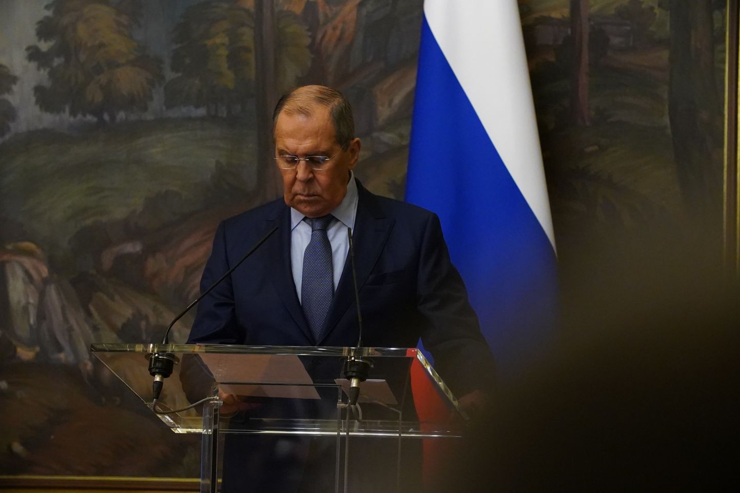 Krievijas ārlietu ministrs Sergejs Lavrovs.