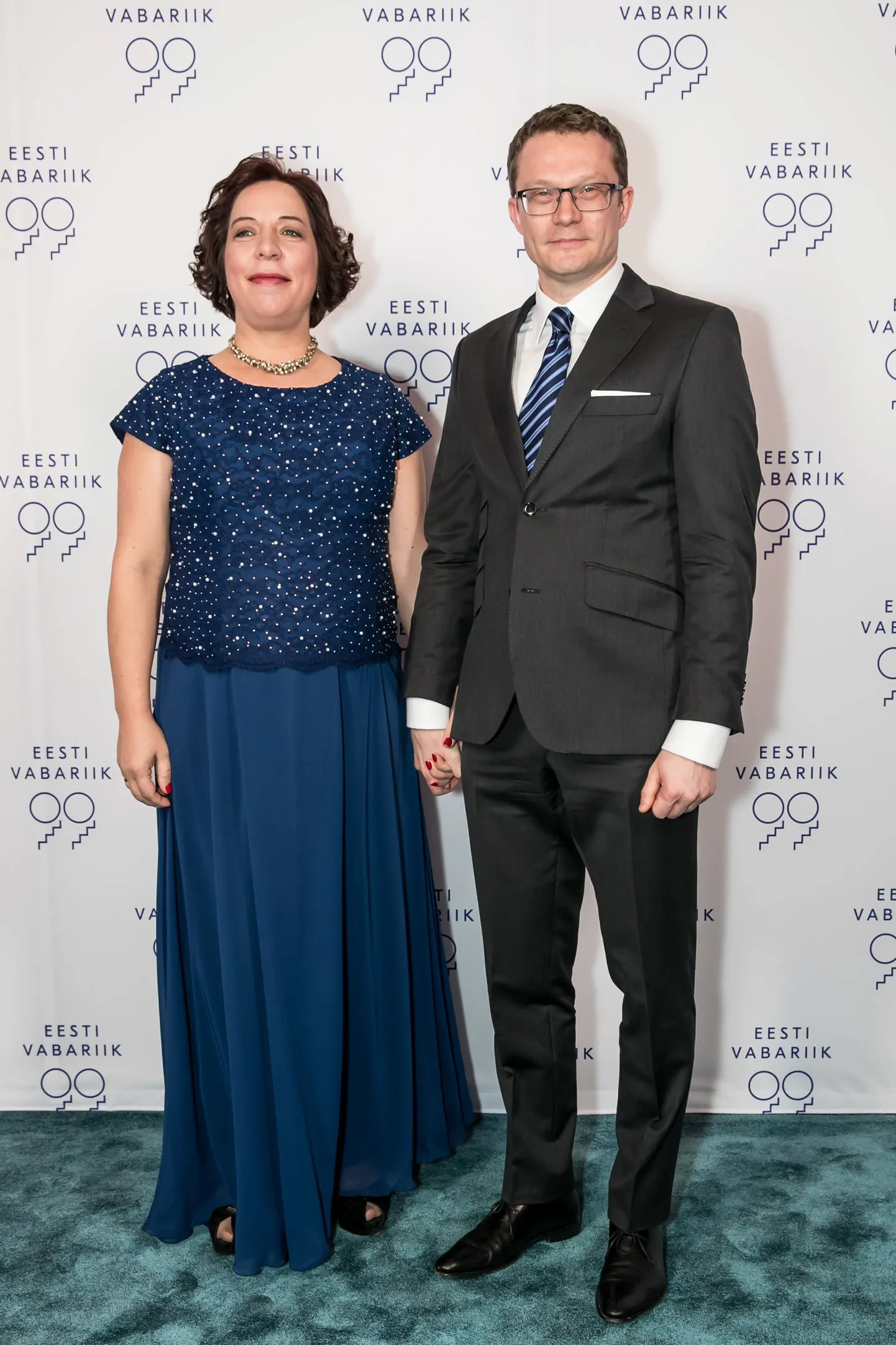 Haridus- ja teadusminister Mailis Reps ja Agris Repšs.