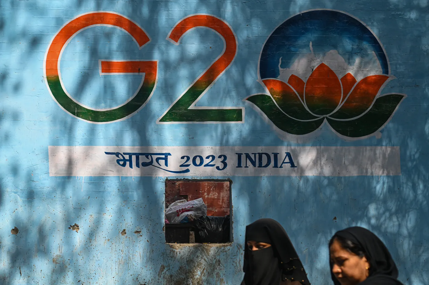 G20 kohtumise seinamaaling New Delhis.