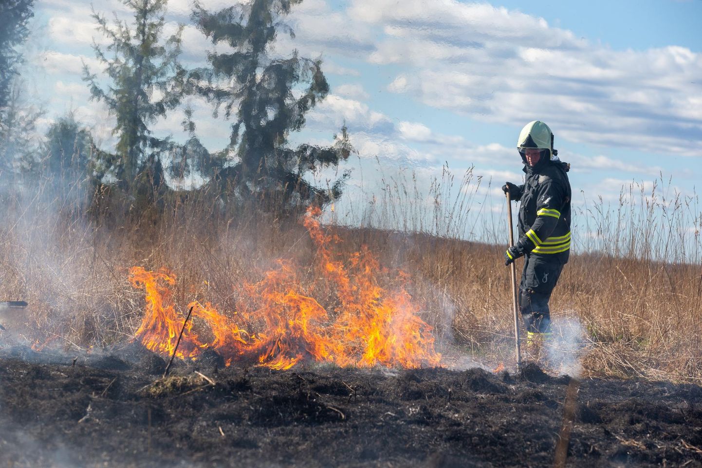 Tavaliselt toimuvad kulupõlengud avatud maastikul, kuid sel korral põles kulu Rakvere linnas. Foto on illustratiivne.