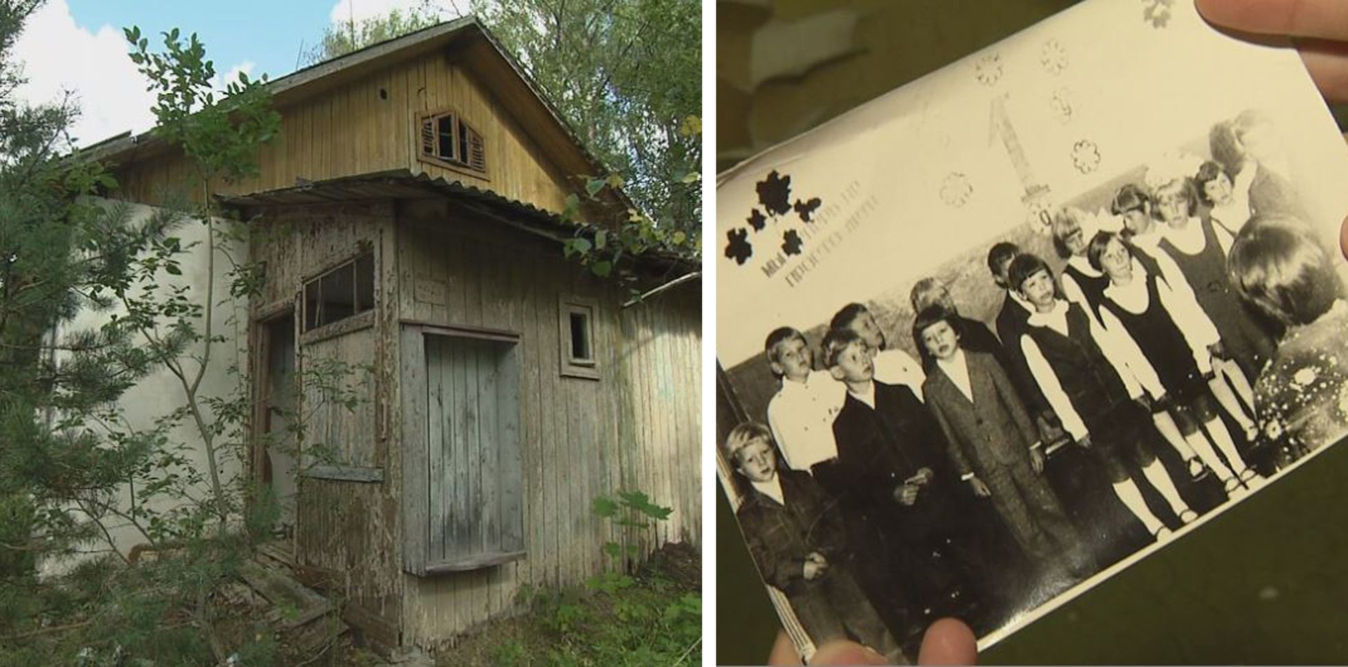 Dejevo laguneva koolimaja seinte vahelt tuli välja kunagine klassipilt.