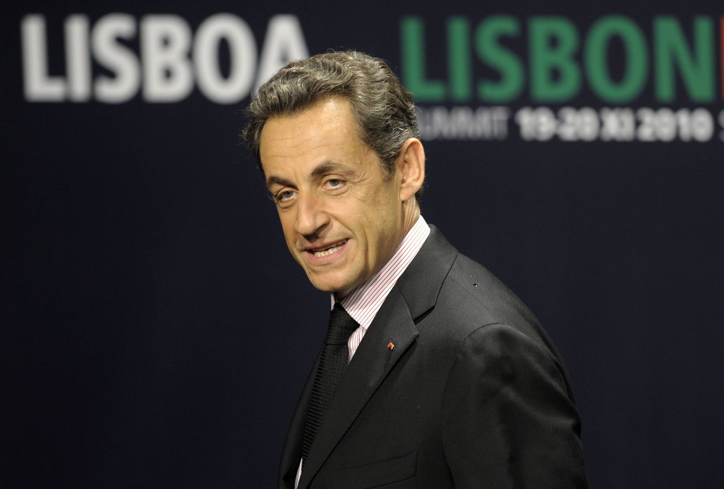 Nicolas Sarkozy reedel NATO tippkohtumisel Lissabonis.