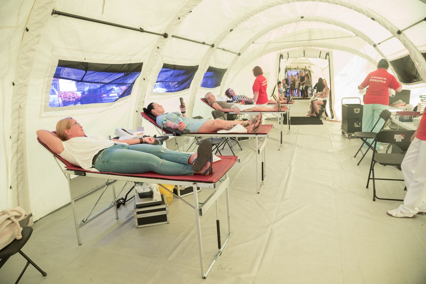 Tänavu augustis oli doonortelk Viljandis, verd loovutasid paljud inimesed, kes ei põlanud järjekorraski oodata.