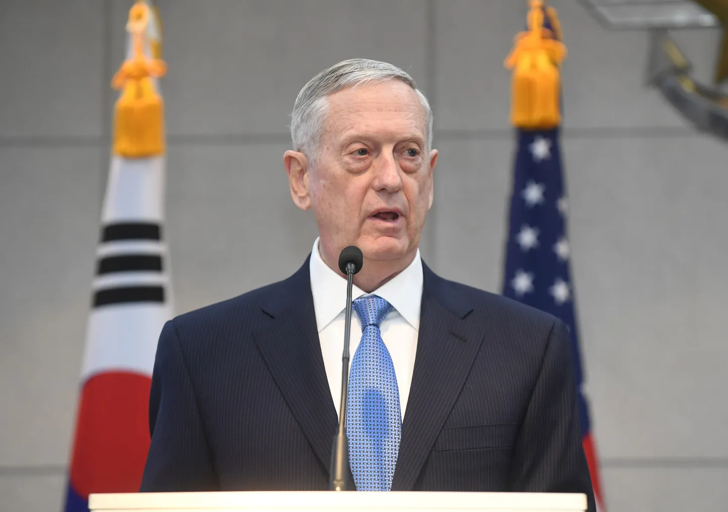 USA kaitseminister James Mattis Soulis.