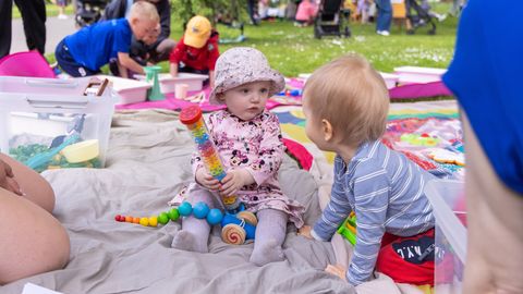 PILDID ⟩ Paide linna lastekaitsepäeva ettevõtmised koondusid õhtuks Lembitu parki