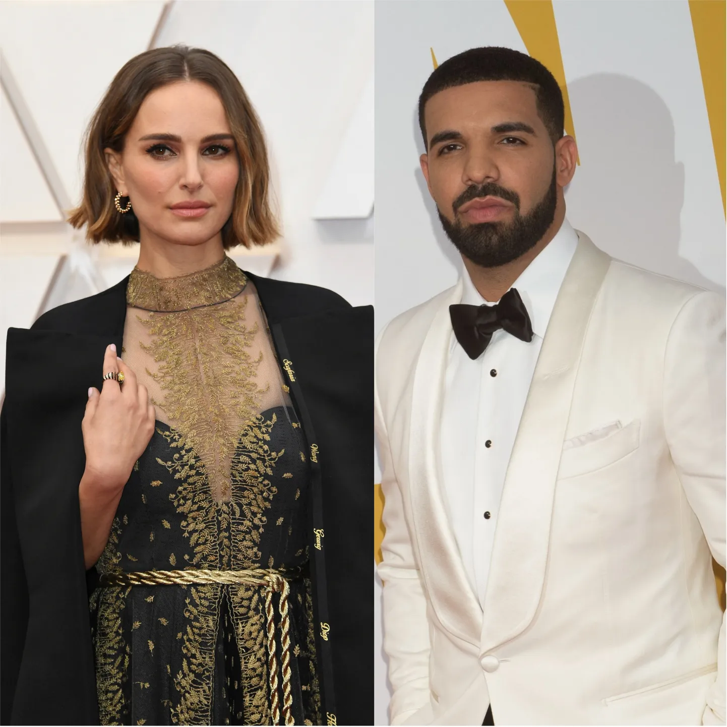 Natalie Portman (vasakul), Drake (paremal).