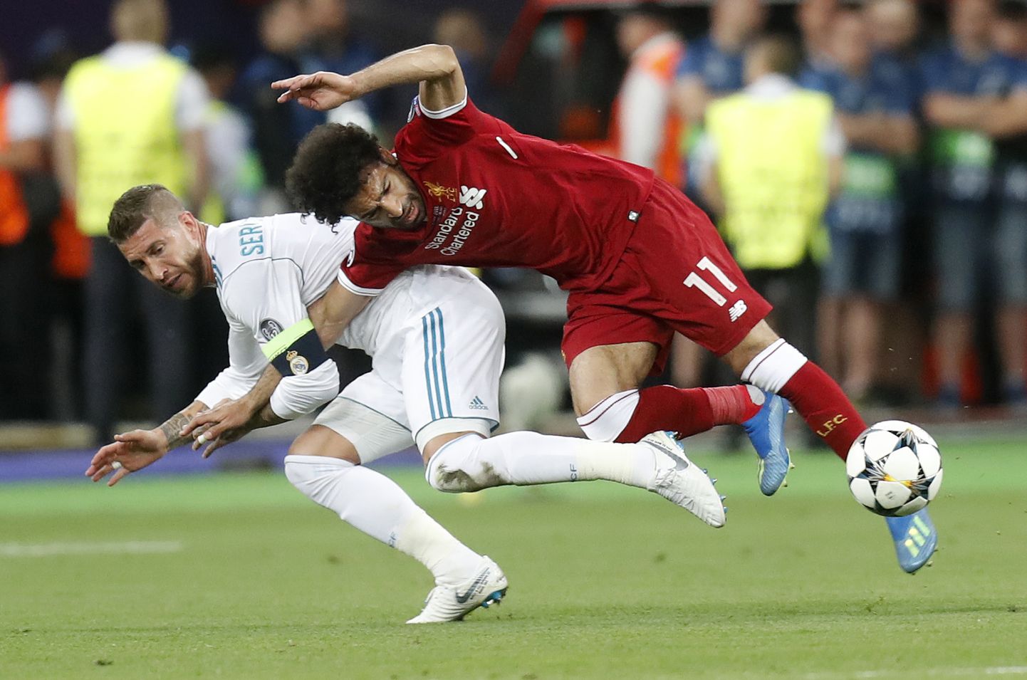 Sergio Ramose ja Mohamed Salah' kurikuulus kokkupõrge.